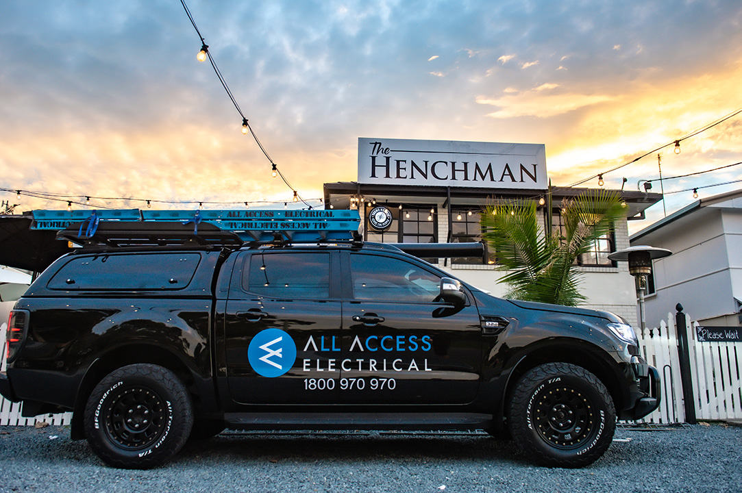 An All Access van on the road